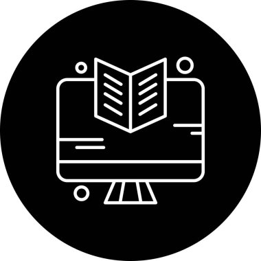 vektör lcd simgesi illüstrasyonu