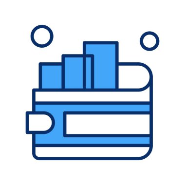 cüzdan ikonu vektör illüstrasyonu