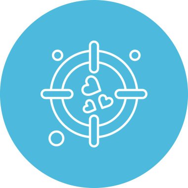 vektör hedef simgesi illüstrasyonu