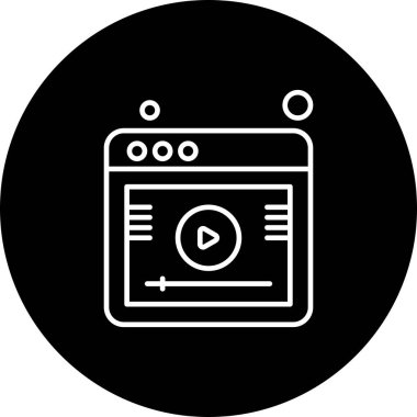 vektör ana hatları web sitesi simgesi 