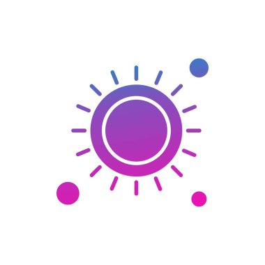 vektör illüstrasyon güneş simgesi