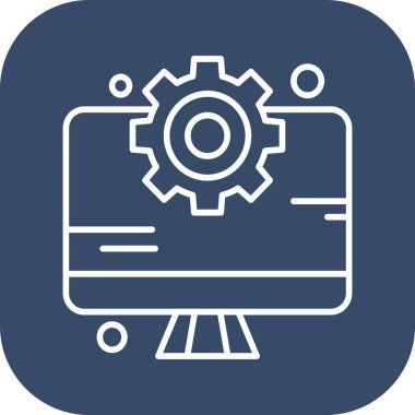  vektör lcd simgesi illüstrasyonu