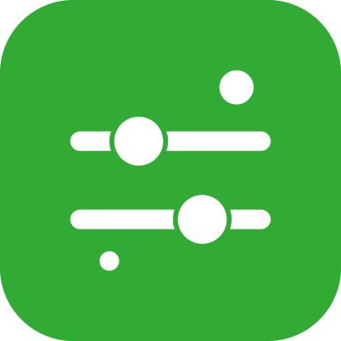 Eşitleyici Simgesinin vektör illüstrasyonu