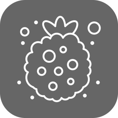 vektör çilek simgesi illüstrasyonu