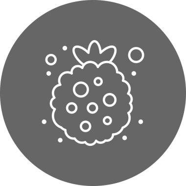 vektör çilek simgesi illüstrasyonu