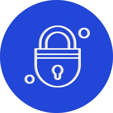  Vektör illüstrasyon kilidi simgesi