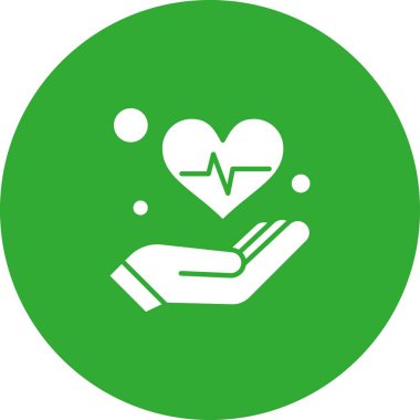 Vektör kalp atışı Ico