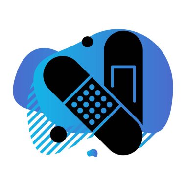 vektör Bandaj simgesi çizimi