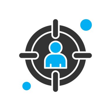 vektör hedef simgesi illüstrasyonu