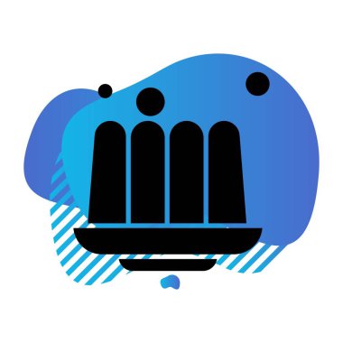  Gıda simgesinin vektör illüstrasyonu