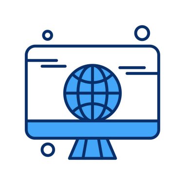  vektör lcd simgesi illüstrasyonu