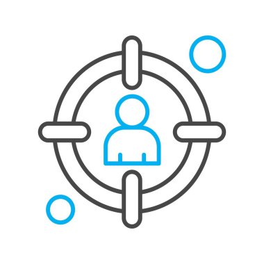 vektör hedef simgesi illüstrasyonu