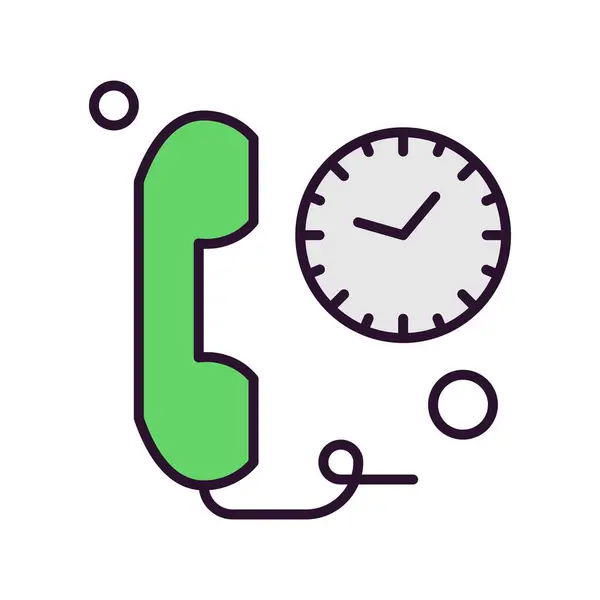 Telefone Vetor Icon Ilustração — Vetor de Stock
