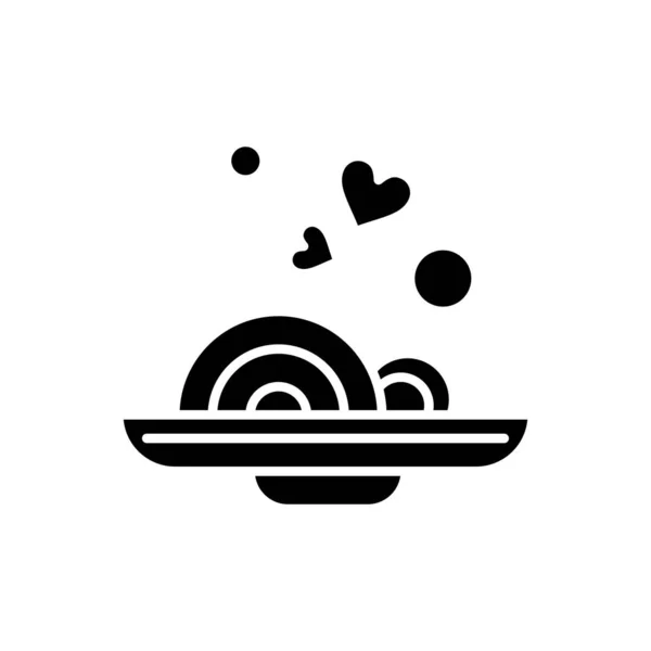 Vector Ilustración Del Icono Comida — Vector de stock