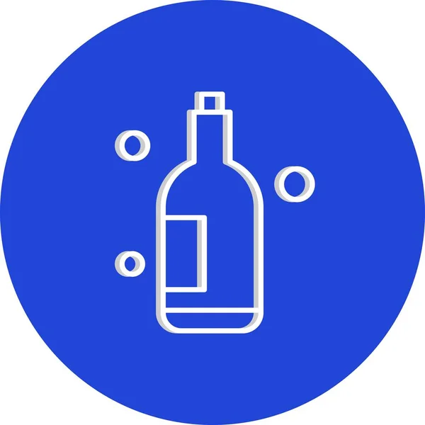 Vector Alcohol Icon Illustration — Stock Vector