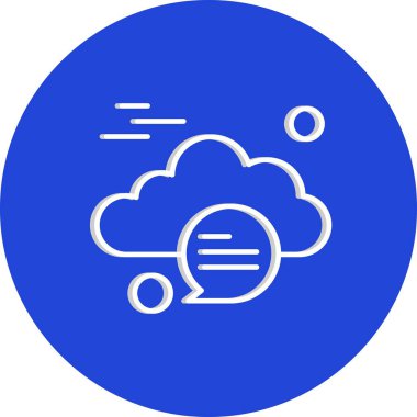  Vektör sohbet simgesi illüstrasyonu