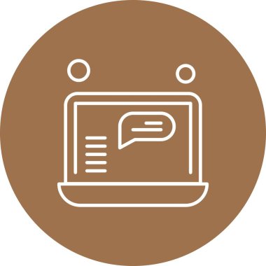 vektör dizüstü simgesi illüstrasyonu