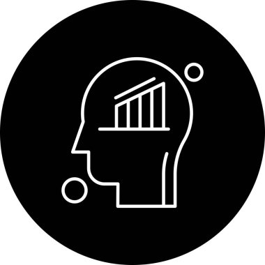 vektör insan başı ve çubuk resimleme