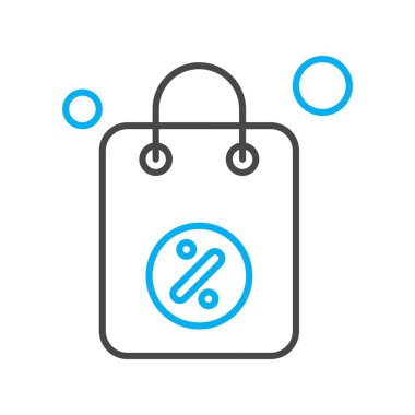 çanta simgesi vektör illüstrasyonu