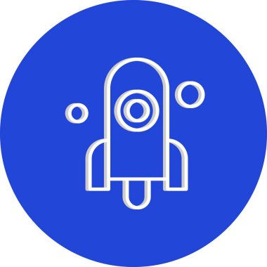 roket ikonu vektör illüstrasyonu