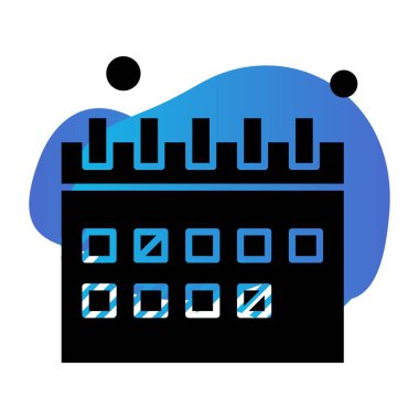 vektör Takvimi Simgesi illüstrasyonu