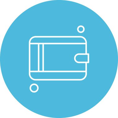 cüzdan ikonu vektör illüstrasyonu