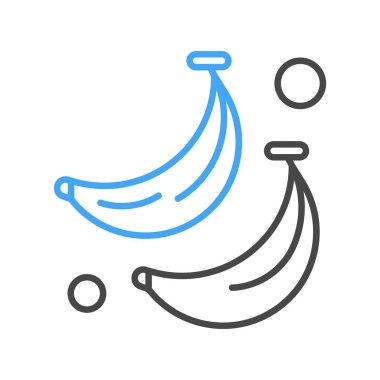 vektör Muz simgesi illüstrasyonu