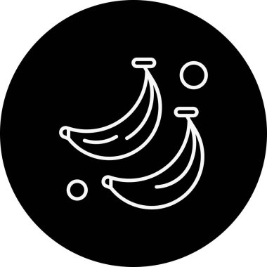 vektör Muz simgesi illüstrasyonu