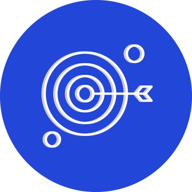 vektör hedef simgesi illüstrasyonu