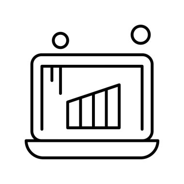 vektör dizüstü simgesi illüstrasyonu