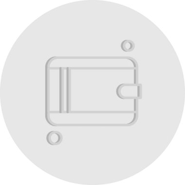 cüzdan ikonu vektör illüstrasyonu