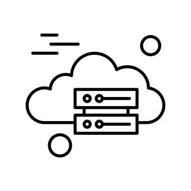 vektör sunucu illüstrasyonu