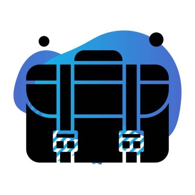  vektör evrak çantası simgesi illüstrasyonu