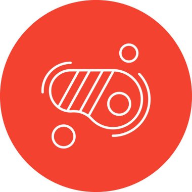 Vektör biftek simgesi illüstrasyonu