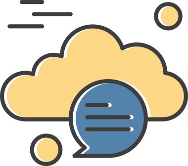  Vektör sohbet simgesi illüstrasyonu