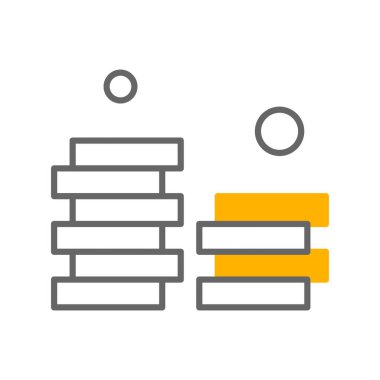 vektör sikkeleri Simge illüstrasyonu