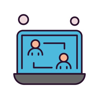 vektör dizüstü simgesi illüstrasyonu