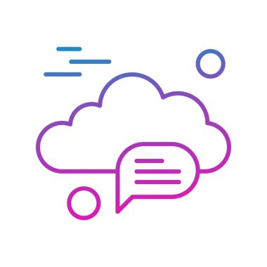  Vektör sohbet simgesi illüstrasyonu