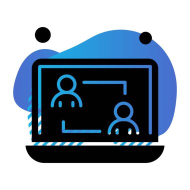 vektör dizüstü simgesi illüstrasyonu