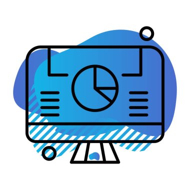 vektör lcd simgesi illüstrasyonu