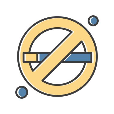 vektör yasaklı simge illüstrasyonu