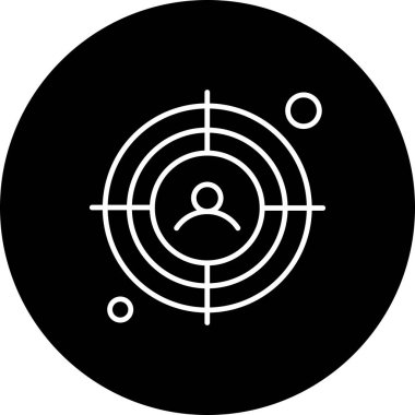 vektör hedef simgesi illüstrasyonu