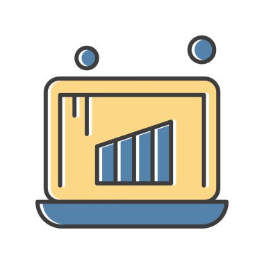 vektör dizüstü simgesi illüstrasyonu