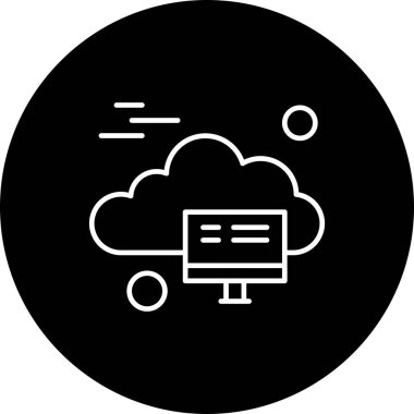 vektör lcd simgesi illüstrasyonu