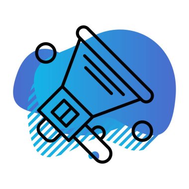 vektör sözcüsü Simgesi illüstrasyonu