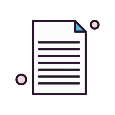 Vektör belgesi Simge illüstrasyonu