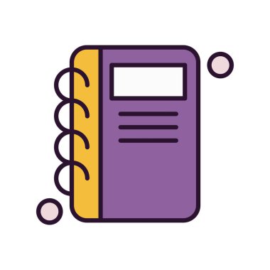 kitap simgesi vektör illüstrasyonu