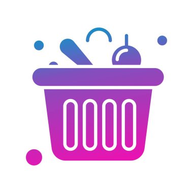 Sepet Simgesi vektör illüstrasyonu