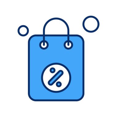 çanta simgesi vektör illüstrasyonu