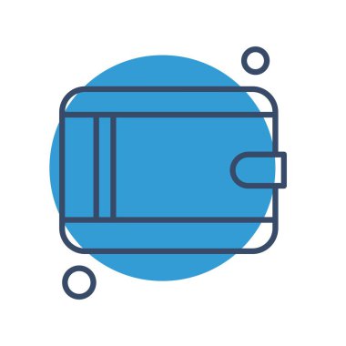 cüzdan ikonu vektör illüstrasyonu